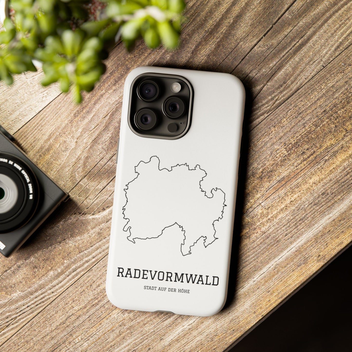 Radevormwald Stadtumriss Robuste Handyhülle Weiß