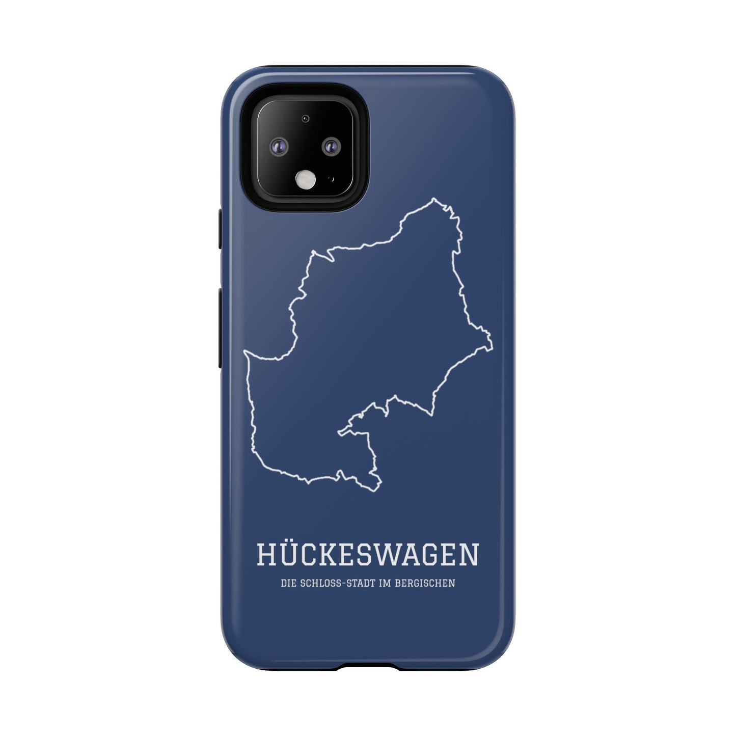 Hückeswagen Stadtumriss Robuste Handyhülle Dunkelblau
