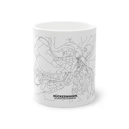 Hückeswagen Straßennetz Tasse Weiß