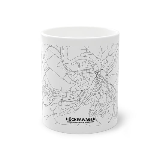 Hückeswagen Straßennetz Tasse Weiß