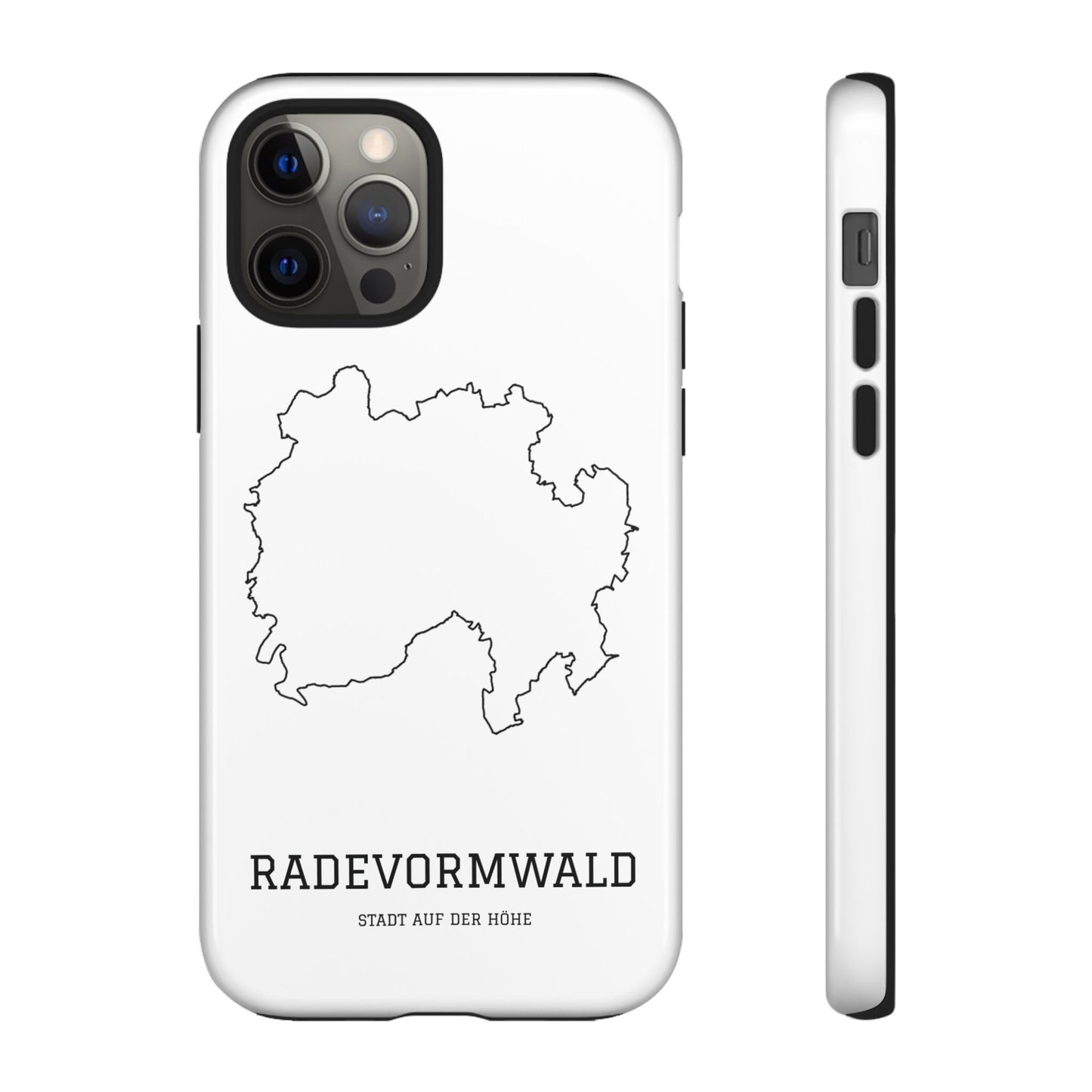 Radevormwald Stadtumriss Robuste Handyhülle Weiß