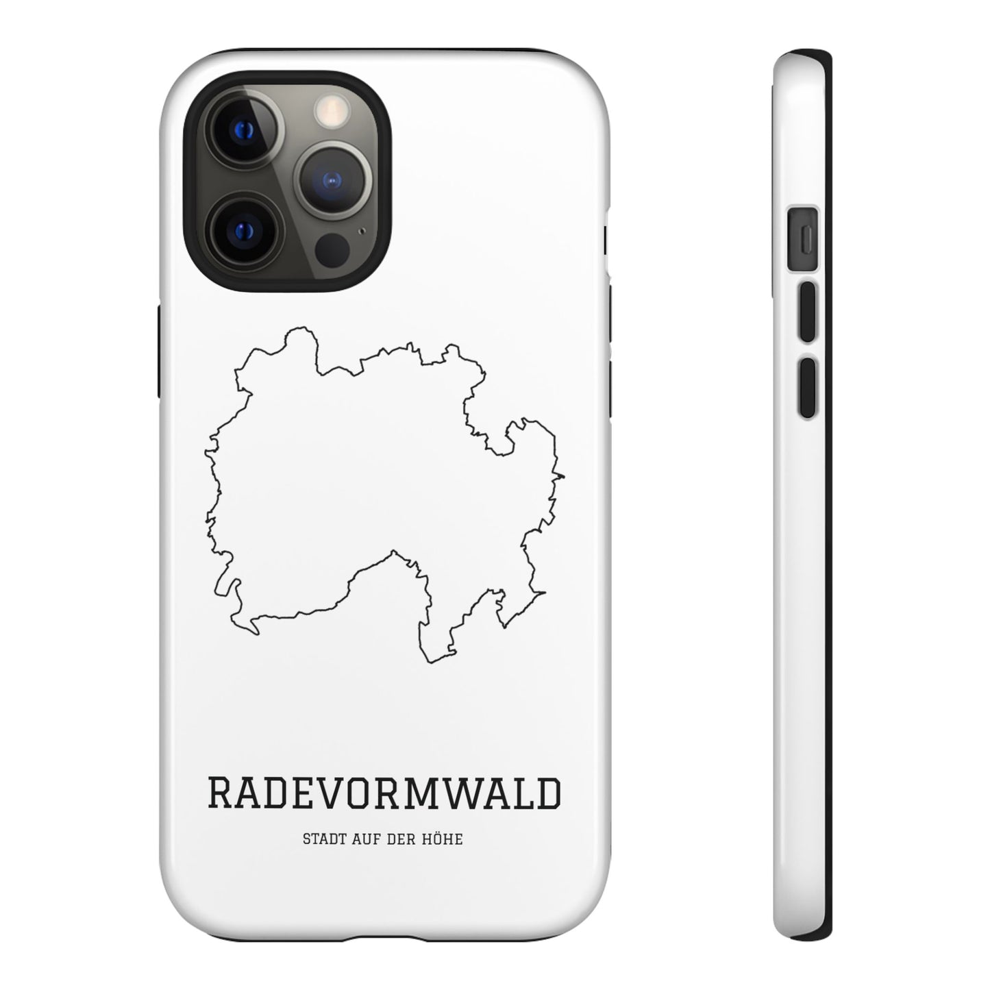 Radevormwald Stadtumriss Robuste Handyhülle Weiß