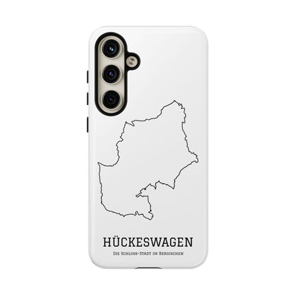Hückeswagen Stadtumriss Robuste Handyhülle Weiß