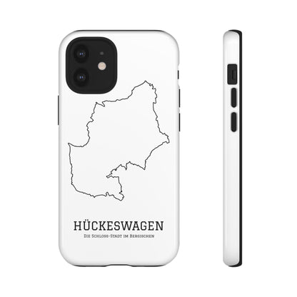 Hückeswagen Stadtumriss Robuste Handyhülle Weiß