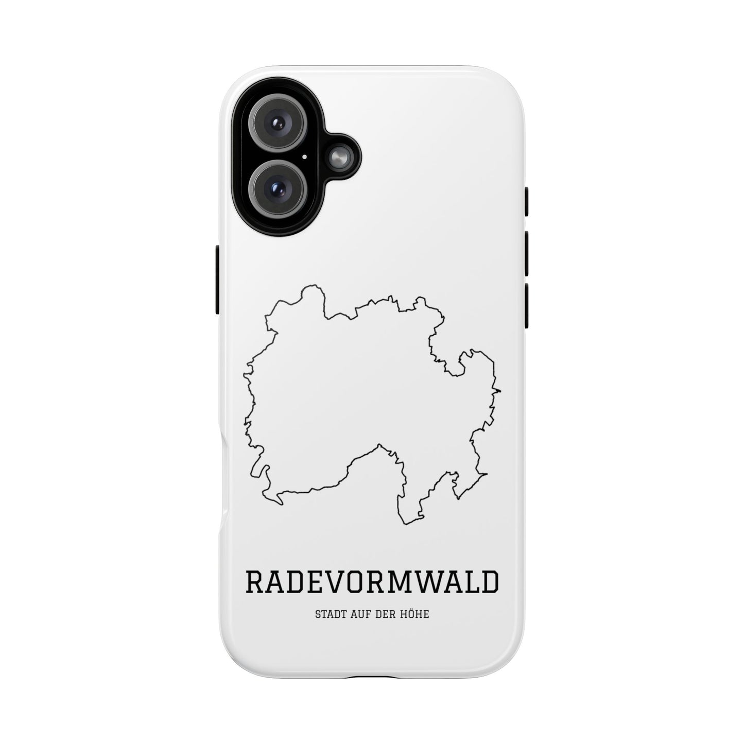 Radevormwald Stadtumriss Robuste Handyhülle Weiß