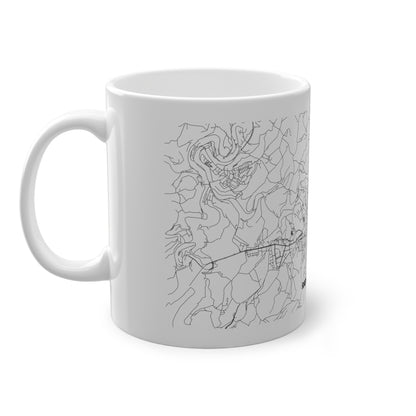 Radevormwald Straßennetz Tasse Weiß