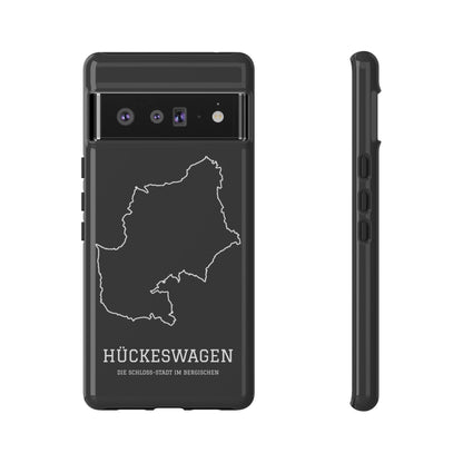 Hückeswagen Stadtumriss Robuste Handyhülle Schwarz
