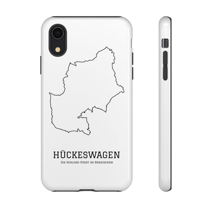 Hückeswagen Stadtumriss Robuste Handyhülle Weiß