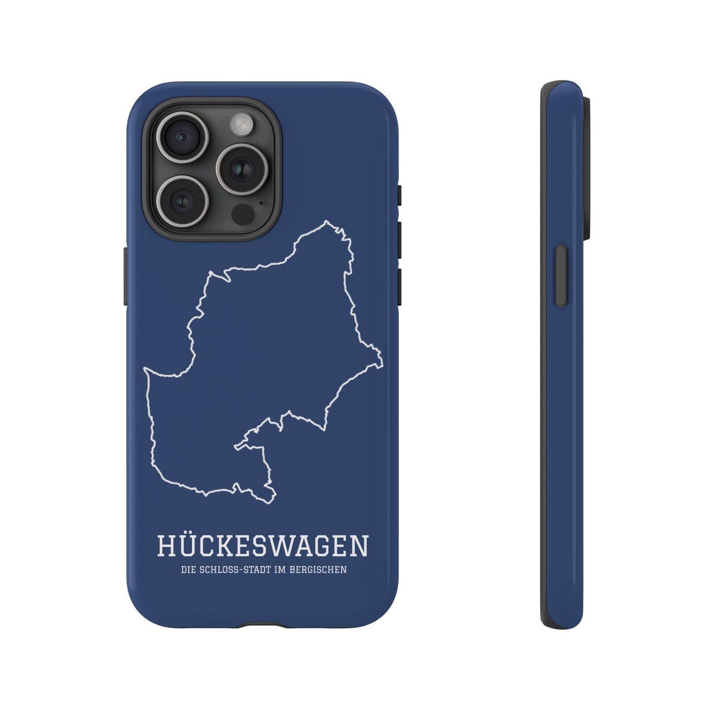 Hückeswagen Stadtumriss Robuste Handyhülle Dunkelblau