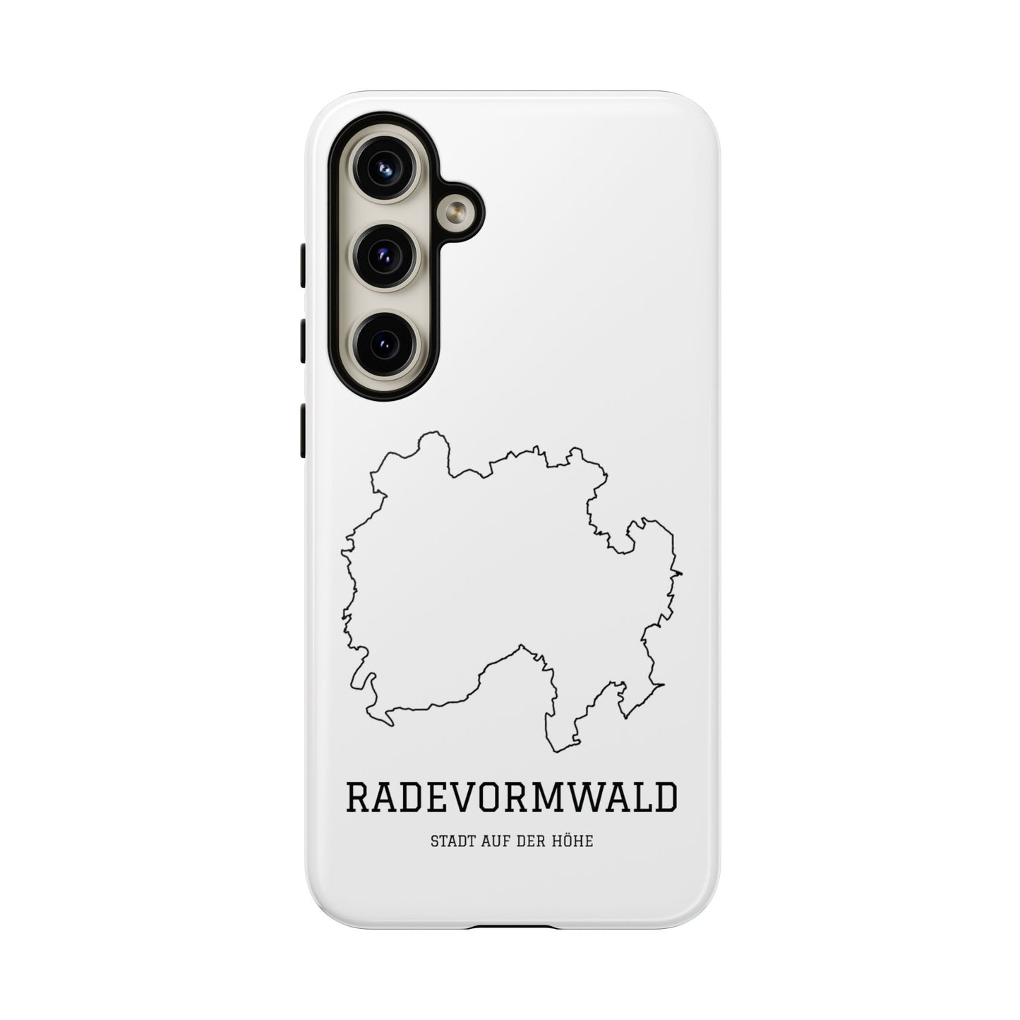 Radevormwald Stadtumriss Robuste Handyhülle Weiß