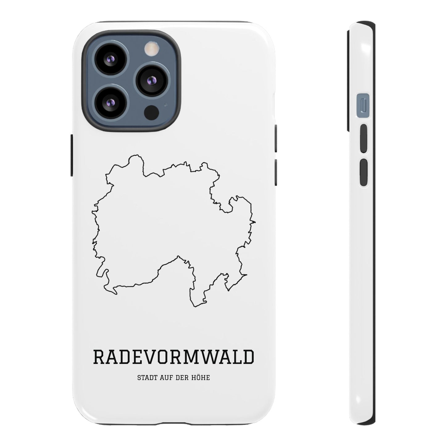 Radevormwald Stadtumriss Robuste Handyhülle Weiß