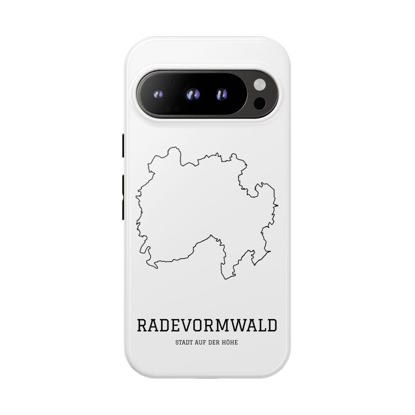 Radevormwald Stadtumriss Robuste Handyhülle Weiß