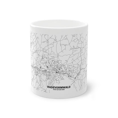 Radevormwald Straßennetz Tasse Weiß