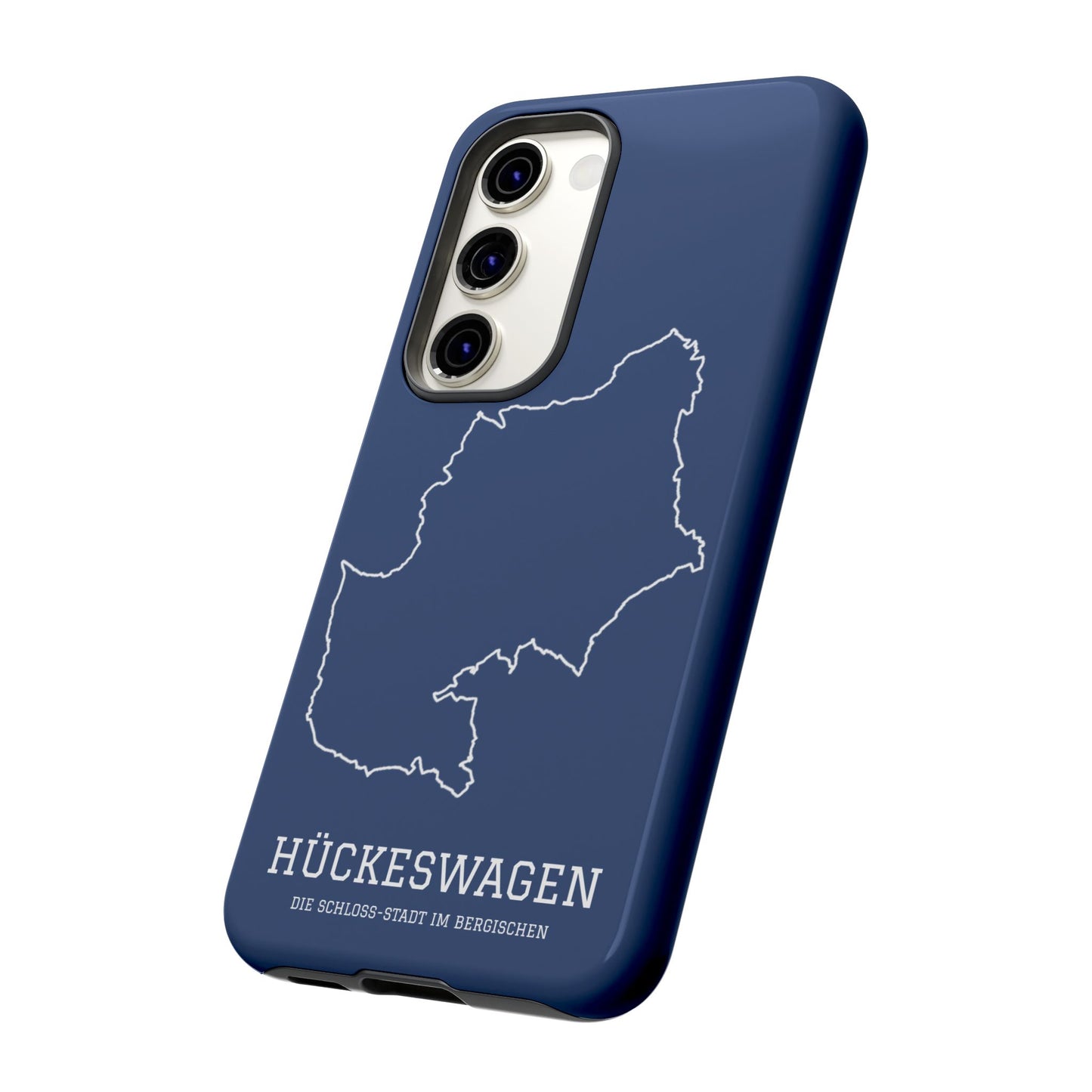 Hückeswagen Stadtumriss Robuste Handyhülle Dunkelblau