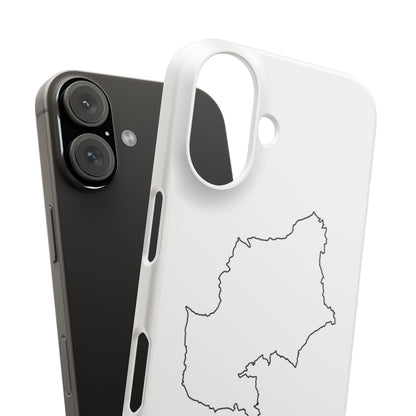 Robuste Premium Handyhülle Stadtumriss Hückeswagen Weiß